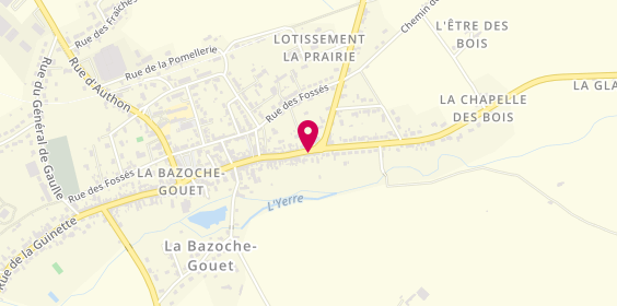 Plan de COURPOTIN Théo, 92 Rue du General Leclerc, 28330 La Bazoche-Gouet