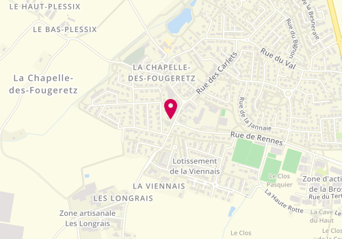 Plan de IVARS Mickaël, 10 Rue des Longrais, 35520 La Chapelle-des-Fougeretz