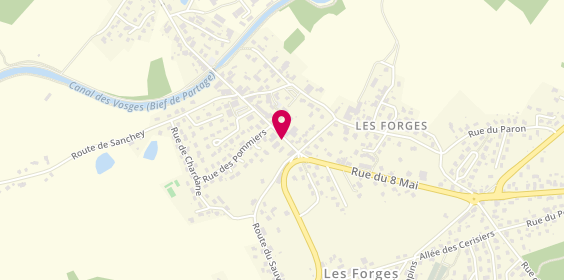 Plan de MANGIN Séverine, 5 Route de Mirecourt, 88390 Les Forges