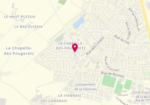 Plan de SABROUX Delphine, 5 Rue de la Mairie, 35520 La Chapelle-des-Fougeretz