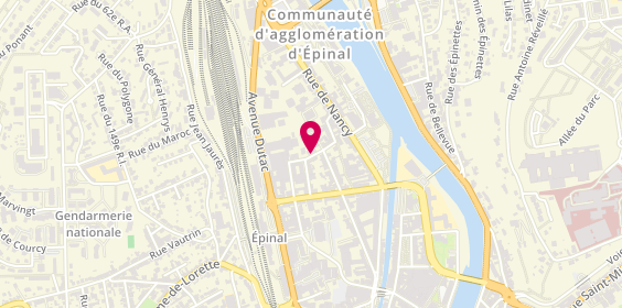 Plan de GERARD Philippe, 6 Rue Parmentier, 88000 Épinal