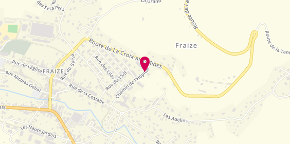 Plan de SERVAIS Aurélie, 2 Chemin de L 'Hopital, 88230 Fraize