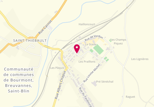 Plan de BARAUX Eva, 3 Rue du Stade, 52150 Bourmont-entre-Meuse-et-Mouzon