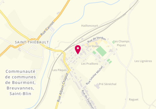 Plan de BARAUX Eva, 1 Rue du Stade, 52150 Bourmont-entre-Meuse-et-Mouzon