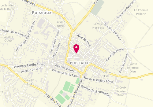 Plan de PRUD'HOMME AUTHIER Sandrine, 10 Rue du Fort, 45390 Puiseaux