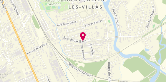 Plan de VERNEL François-Régis, 54 Avenue de la Gare, 10800 Saint-Julien-les-Villas