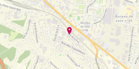 Plan de JEZEQUEL Loïc, 18 Rue de la Paix, 88100 Saint-Dié-des-Vosges
