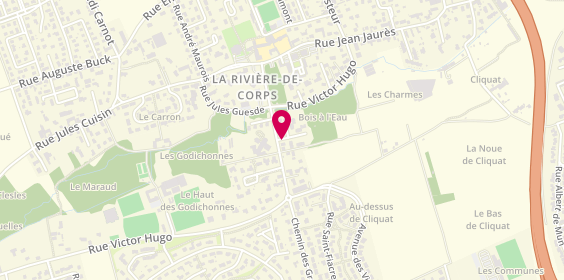 Plan de LEROY LEGROS Céline, 2 Rue de l'Oree du Bois, 10440 La Rivière-de-Corps