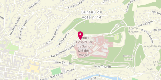 Plan de ANTOINE BACHER Laurence, 26 Rue du Nouvel Hopital, 88100 Saint-Dié-des-Vosges