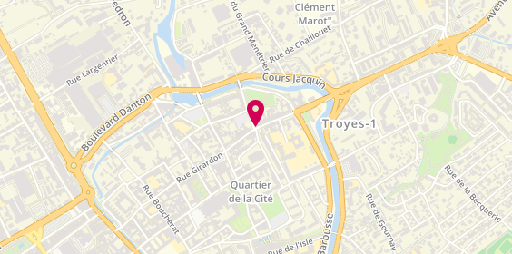 Plan de ROSTICHER Noémie, 45 Rue Kléber, 10000 Troyes