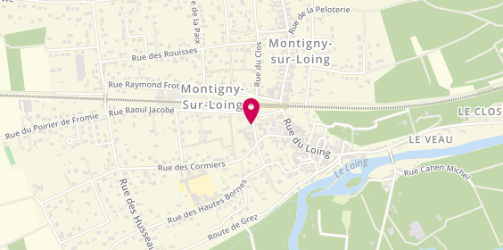 Plan de COURBE Pauline, 4 Rue des Corvees, 77690 Montigny-sur-Loing