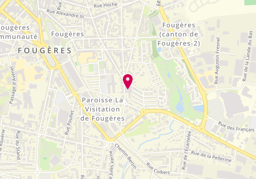 Plan de RENAULT Xavier, 2 Rue Jean Allain, 35300 Fougères