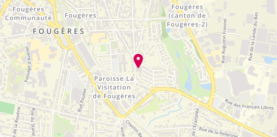 Plan de LANGS-LALOUETTE Barbara, 2 Rue Jean Allain, 35300 Fougères