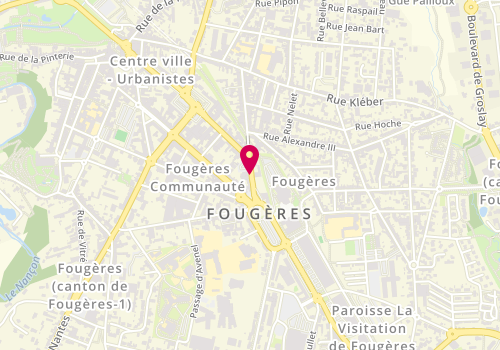 Plan de GUÉRIN Margaux, 9 Rue des Feuteries, 35300 Fougères