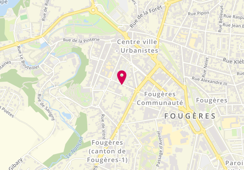 Plan de POULARD Mathilde, 8 Rue Gaston Cordier, 35300 Fougères