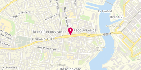 Plan de FERRINI LEGUE Isabelle, 63 Rue de la Porte, 29200 Brest