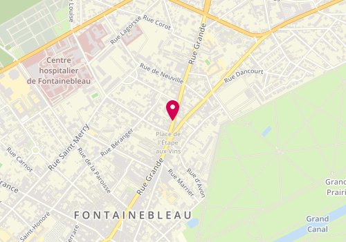 Plan de BECQUET Louis, 143 Rue Grande, 77300 Fontainebleau