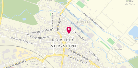 Plan de CHAUVEAU-BOURGEOIS Christine, 7 Rue des Ormes, 10100 Romilly-sur-Seine