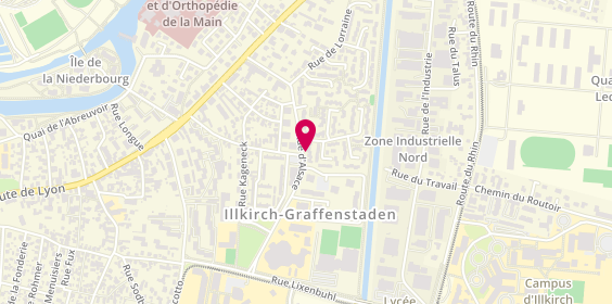 Plan de RUPP Fabiola, 18 Rue d'Alsace, 67400 Illkirch-Graffenstaden
