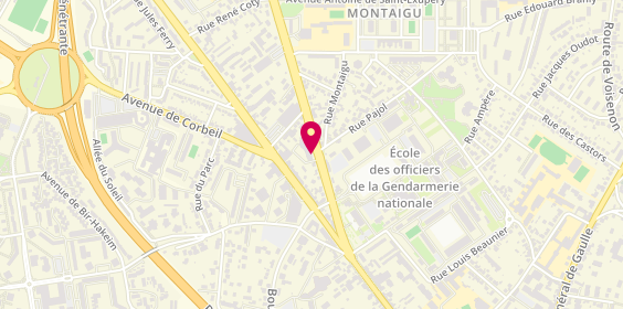 Plan de TURLIN Vincent, 21 Avenue Georges Pompidou, 77000 Melun