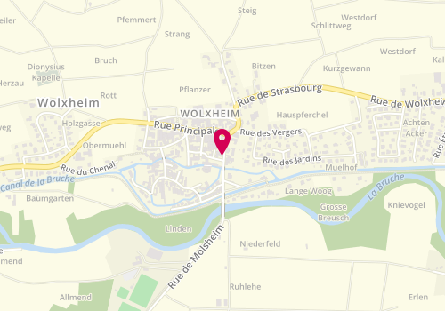 Plan de MENGER Rémi, 6 Rue de Molsheim, 67120 Wolxheim