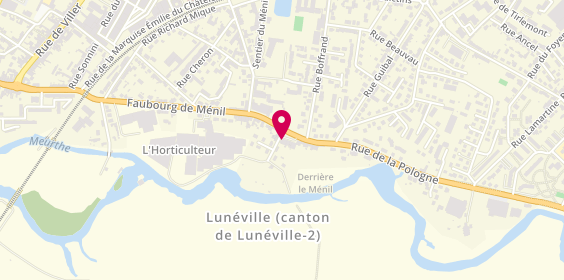 Plan de WILD Coraline, 21 Faubourg de Menil, 54300 Lunéville