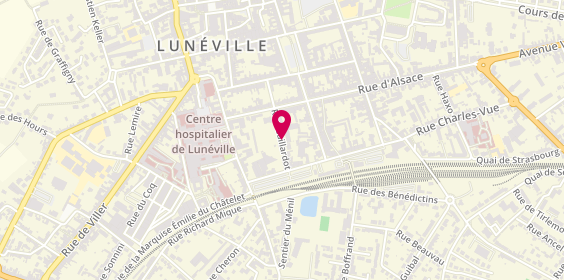Plan de WALEK Christophe, 13 Bis Rue Gaillardot, 54300 Lunéville