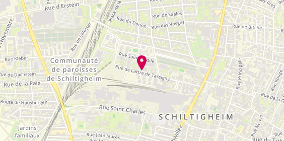 Plan de BUSCH Mylène, 30 Rue de Lattre de Tassigny, 67300 Schiltigheim