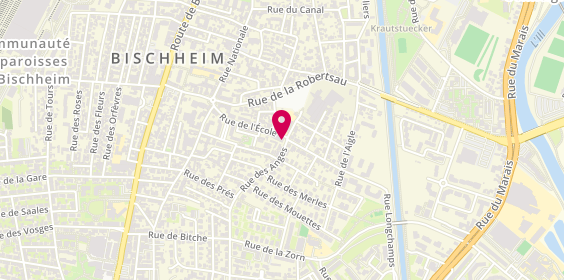 Plan de LAHACHE Marie, 1 A Rue des Anges, 67800 Bischheim