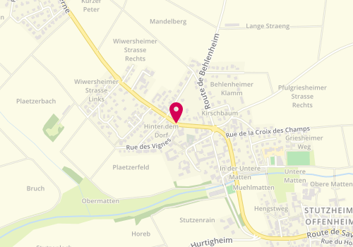 Plan de FEIST Eva, 1 Route du Kochersberg, 67370 Stutzheim-Offenheim