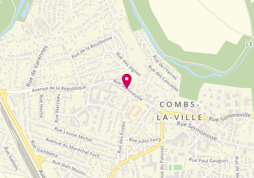 Plan de LETELLIER Corinne, 105 Rue de Sommeville, 77380 Combs-la-Ville