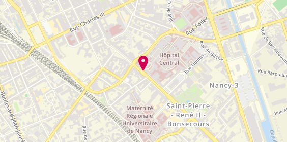 Plan de WEBER Manon, 29 Avenue de Lattre de Tassigny, 54035 Nancy