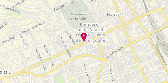 Plan de HUGUENIN Carole, 16 Avenue Anatole France, 54000 Nancy