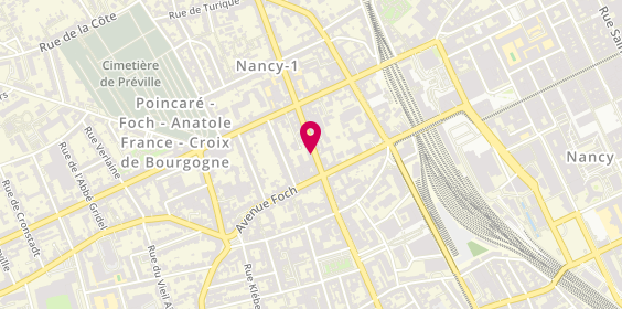 Plan de PASQUET Savonnière Marie Annick, 24 Rue Jeanne d'Arc, 54000 Nancy