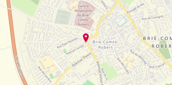 Plan de PERDU Nathalie, 7 Boulevard de la République, 77170 Brie-Comte-Robert
