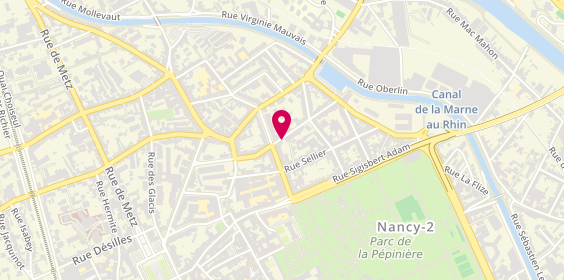 Plan de SERVAT Benoît, 33 Rue Henri Déglin, 54000 Nancy