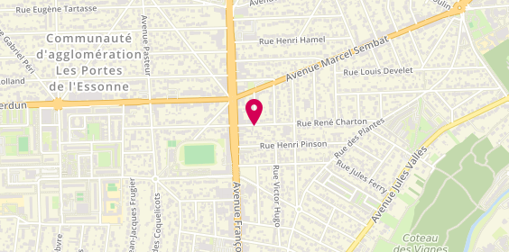 Plan de RESSAIRE-PETITGAS Laurence, 65 Rue Charton, 91200 Athis-Mons