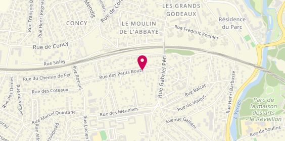 Plan de PORTIN Véronique, 15 Bis Rue des Petits Bout, 91330 Yerres