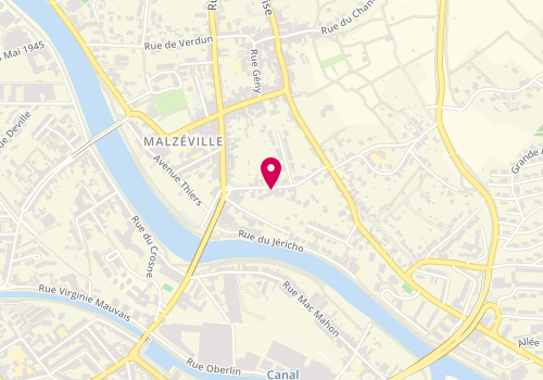Plan de Masseur-Kinesitherapeute, 20 Rue Maurice Barrès, 54220 Malzéville