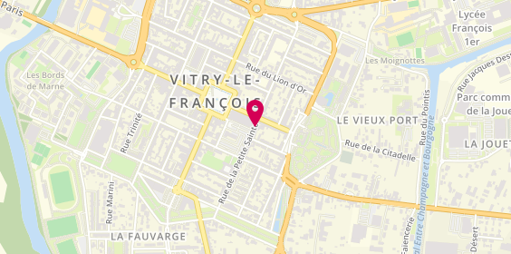 Plan de TOSQUES Elisa, 40 Rue de la Petite Sainte, 51300 Vitry-le-François