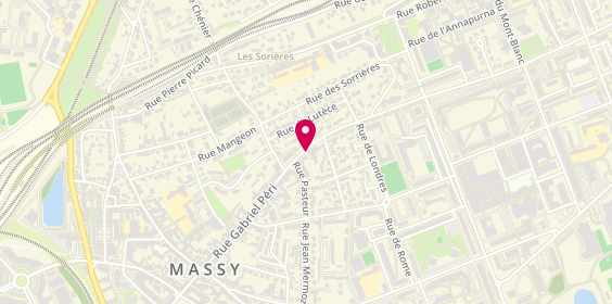 Plan de Masseur Kinesitherapeute, 1 Rue Gabriel Péri, 91300 Massy