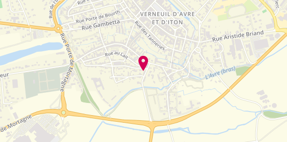 Plan de PRUDHOMME Dominique, 68 Rue de la Ferte Vidame, 27130 Verneuil d'Avre et d'Iton