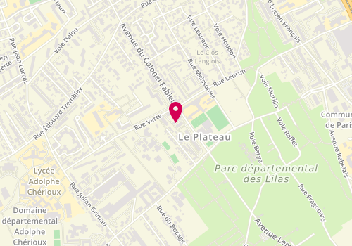Plan de PITON Régine, 17 Rue du Colonel Fabien, 94400 Vitry-sur-Seine