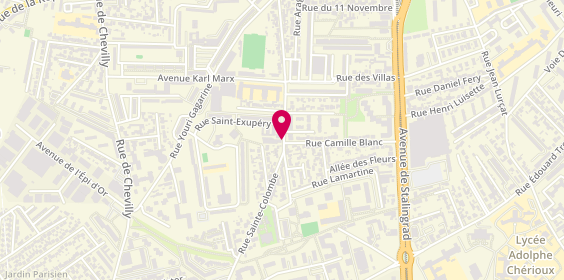Plan de CHIARENZA Nadine, 88 Rue Auguste Delaune, 94800 Villejuif