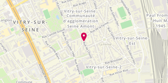 Plan de DEBEAUQUESNE Olivier, 106 Rue de Choisy, 94400 Vitry-sur-Seine
