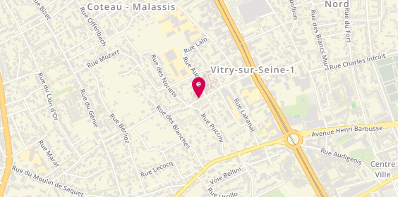 Plan de BENADJEMIA Meïssane, 12 Rue des Noriets, 94408 Vitry-sur-Seine