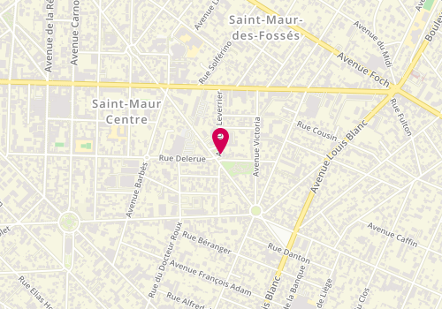 Plan de MERVEILLEUX DU VIGNAUX Alix, Avenue Leverrier, 94100 Saint-Maur-des-Fossés