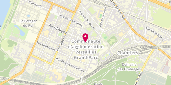 Plan de FOURNIER Sylvain, 80 Rue d'Anjou, 78000 Versailles