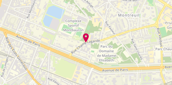 Plan de PALLAIN Anne-Laure, 16 Rue Champ Lagarde, 78000 Versailles