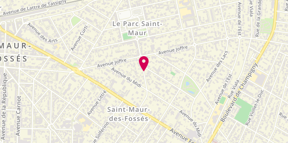 Plan de LAPOULVAILARIE Christophe, 18 Avenue des Érables, 94100 Saint-Maur-des-Fossés